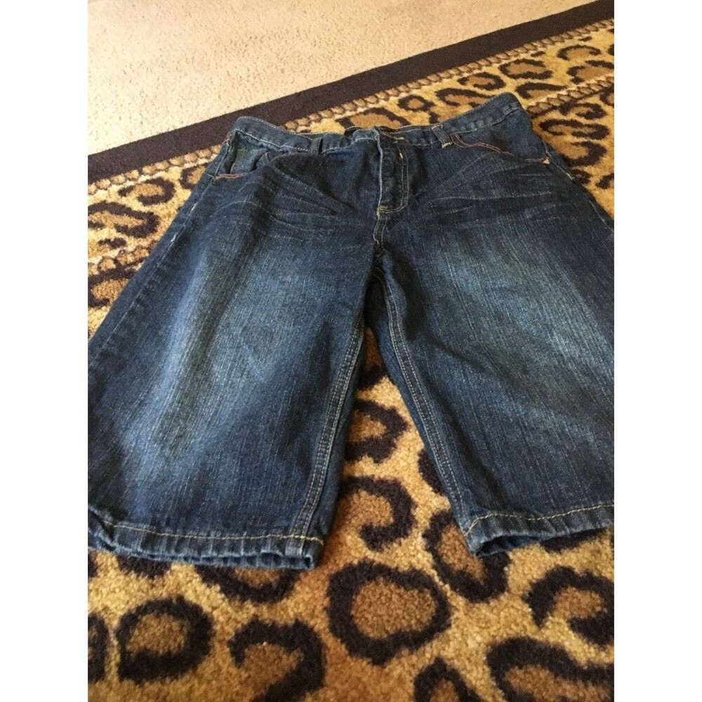 Beverly Hills Polo Club Boys Jean Shorts Pockets Size 18 Blue
